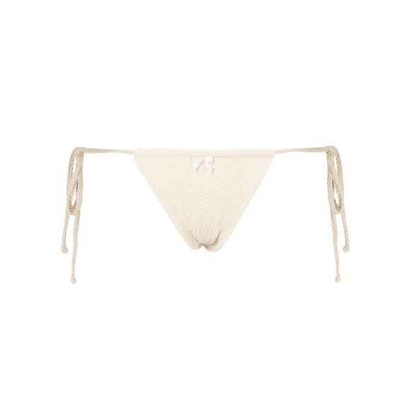 Frankies Bikinis Tia Seersucker Bikini Bottoms Size: L NWT - Picture 2 of 3